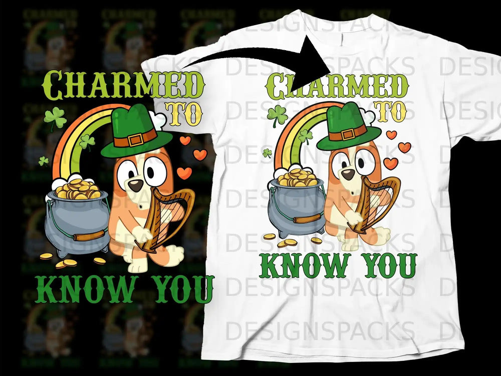 Charmed To Know You Bluey Leprechaun Pot Gold Harp product type