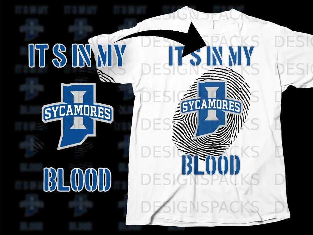 ITS IN MY Sycamores BLOOD T-Shirt for Fans