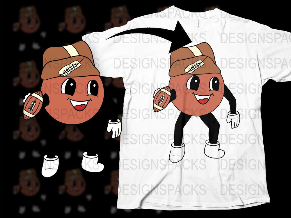 Cartoon Acorn Character T-Shirt, Cute Nut Design, Unisex White Tee, Kids and Adults Sizes Available