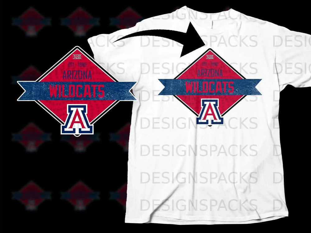 Arizona Wildcats Est 1885 Big A T-Shirt