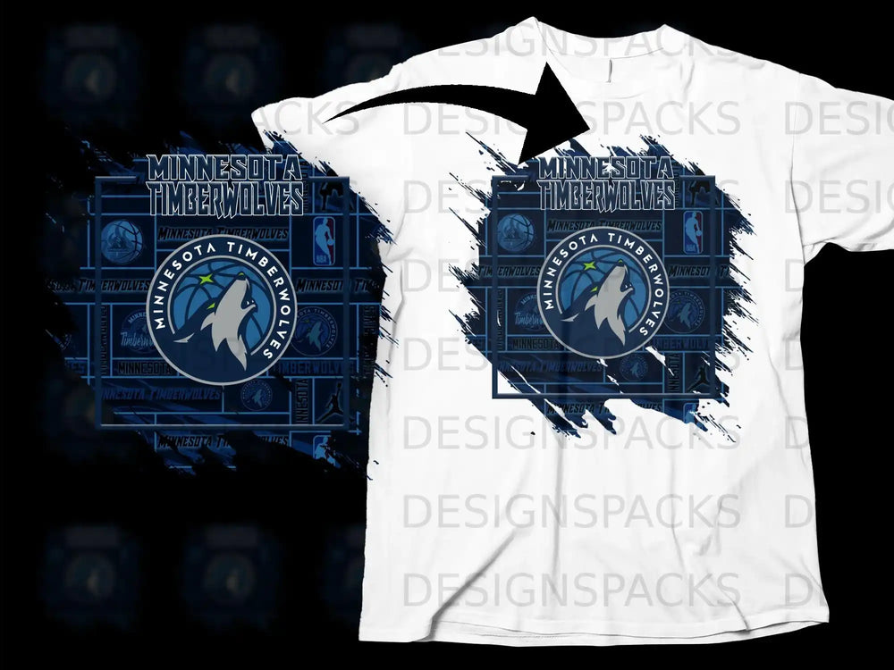 Minnesota Timberwolves Graphic Basketball Fan T-Shirt