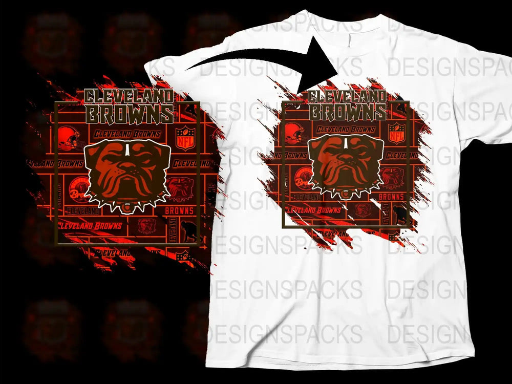 Cleveland Browns T-Shirt, Grunge Style Graphic Tee, NFL Football Fan Gear