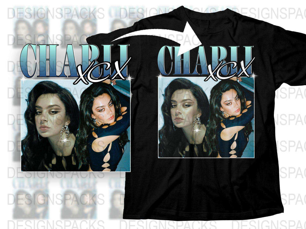 Charli XCX Graphic T-Shirt, Vintage Style Pop Music Tee, Artist Fan Merchandise, Casual Streetwear Unisex Shirt