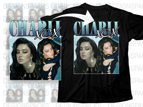 Charli XCX Graphic T-Shirt, Vintage Style Pop Music Tee, Artist Fan Merchandise, Casual Streetwear Unisex Shirt