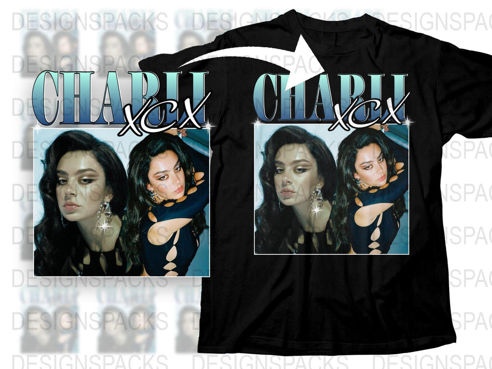 Charli XCX Graphic T-Shirt, Vintage Style Pop Music Tee, Artist Fan Merchandise, Casual Streetwear Unisex Shirt