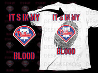 Load image into Gallery viewer, Phillies Baseball It's In My Blood T-Shirt
