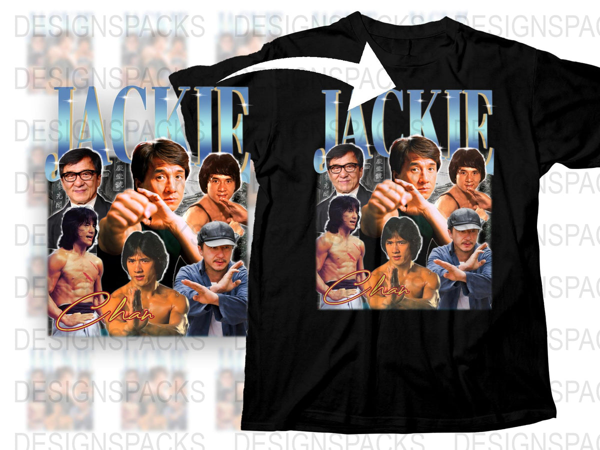 Vintage Jackie Chan Graphic T-Shirt, Retro 80s Movie Star Tee, Iconic Action Hero Casual Shirt