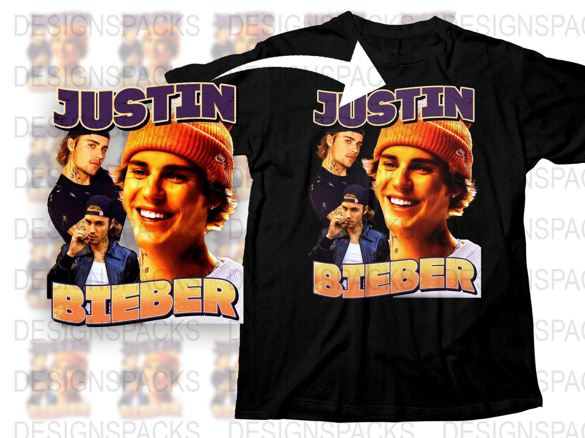 Justin Bieber Vintage Style T-Shirt, Retro Pop Star Graphic Tee, Unisex Fan Merchandise