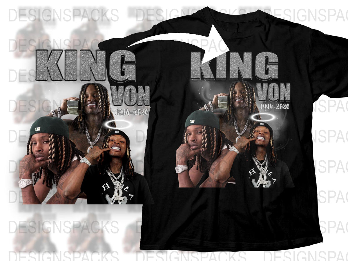 King Von Graphic T-Shirt, Hip Hop Tee, Urban Streetwear Shirt, Men's Fashion, Unisex Music Artist Top