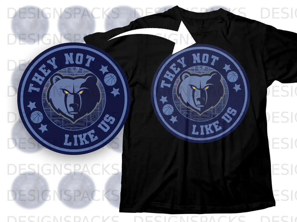 They Not Like Us Bear and Basketball Themed Product