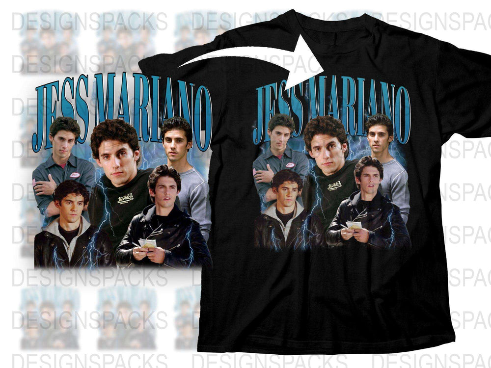 Jess Mariano Graphic T-Shirt, Vintage TV Show Character Tee, Fan Merchandise, Casual Apparel, Unisex Clothing