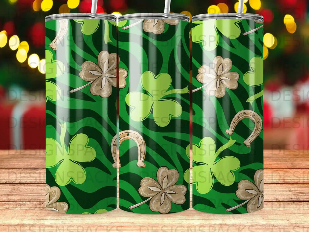 Lucky Clover Horseshoe Zebra Striped St Patrick product type