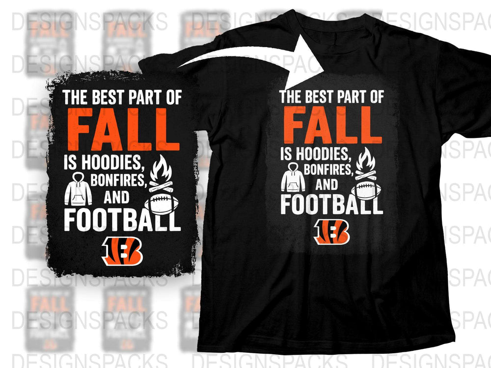 The Best Part of Fall Is Bengals Football Team Png Digital Download