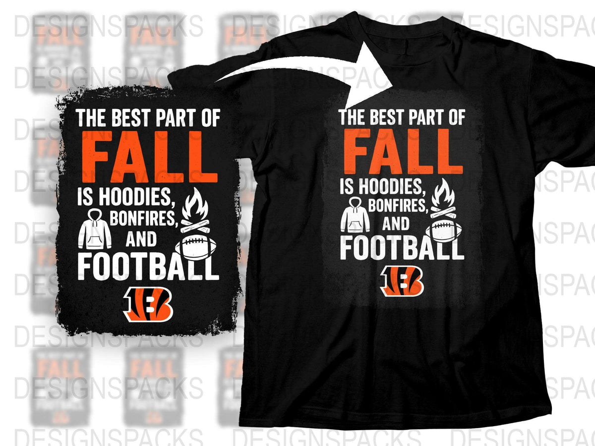 The Best Part of Fall Is Bengals Football Team Png Digital Download