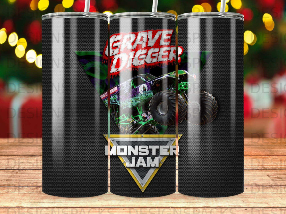 Monster Jam Grave Digger graphic design tumbler product type