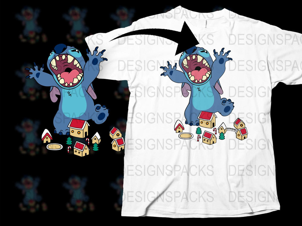 Cartoon Monster T-Shirt, Kids Fun Animated Creature Design, Colorful Graphic Tee, Casual Children's Apparel