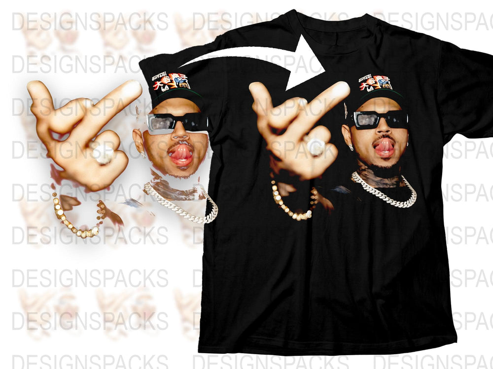 Hip Hop Legend Printed T-Shirt, Iconic Rapper Graphic Tee, Unisex Black Cotton Shirt, Vintage Style Music Apparel