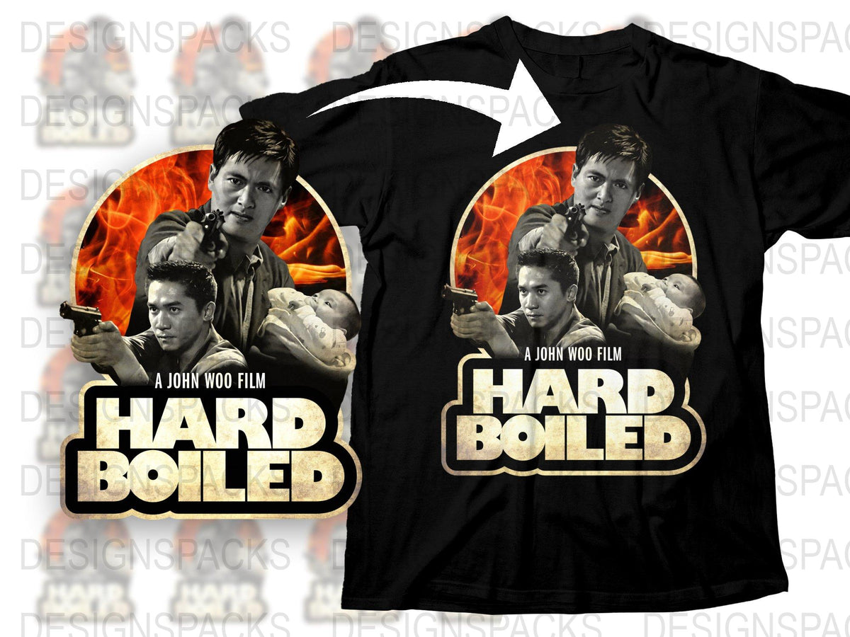 Hard Boiled T-Shirt, John Woo Film Graphic Tee, Vintage Action Movie Shirt, Collectible Cinema Apparel
