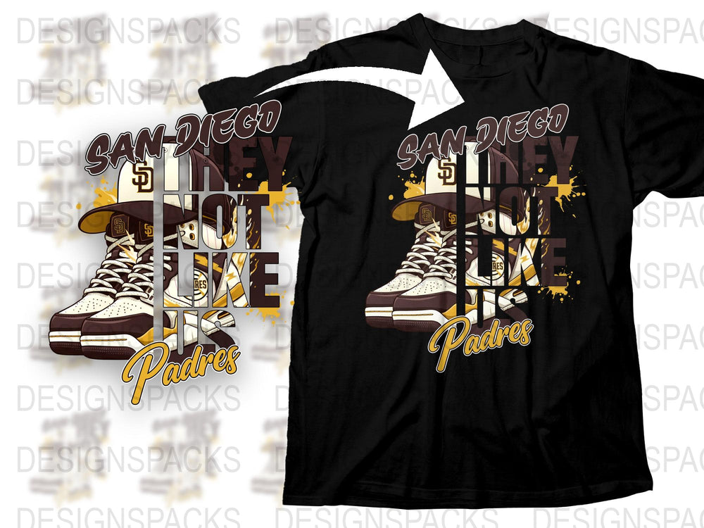 San Diego Padres T-Shirt, Vintage Baseball Tee, Urban Sports Fashion, Stylish Fan Gear, Trendy Black and Gold Shirt