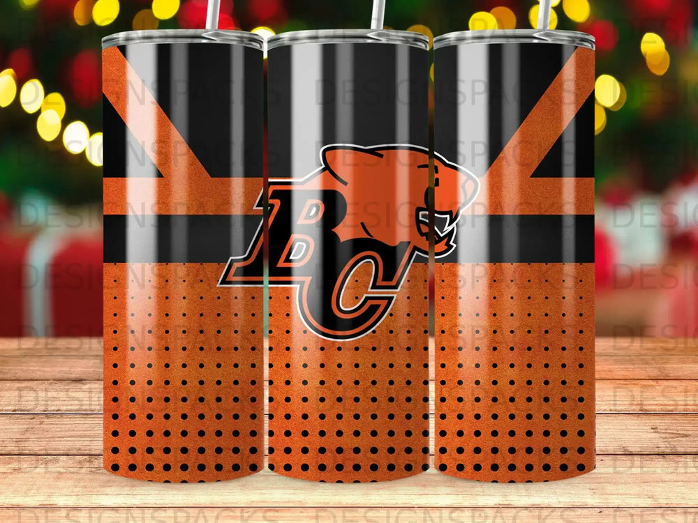 Black Orange Panther BC Logo Dots Background product type