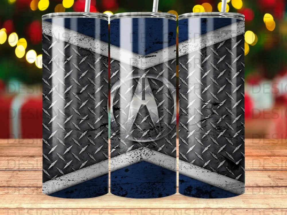 Acura Logo White X Blue Flag Diamond Plate Tumbler product type