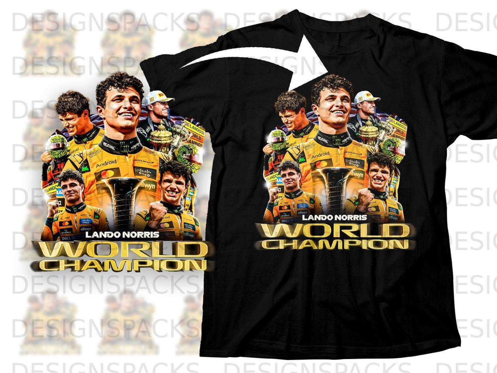Lando Norris World Champion Celebratory T-Shirt