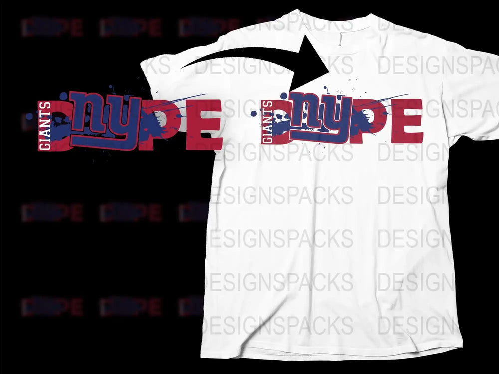 Urban Style Hype T-Shirt, Graffiti Art, Bold Red Blue Text, Streetwear Fashion, Unisex Cotton Tee