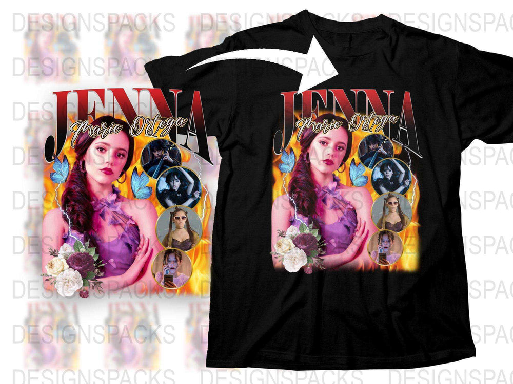 Jenna More Dreams Floral Graphic T-Shirt, Colorful Women's Fashion Tee, Unique Flower Design, Stylish Casual Wear