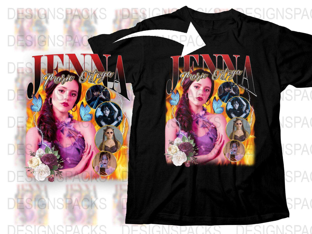 Jenna More Dreams Floral Graphic T-Shirt, Colorful Women's Fashion Tee, Unique Flower Design, Stylish Casual Wear