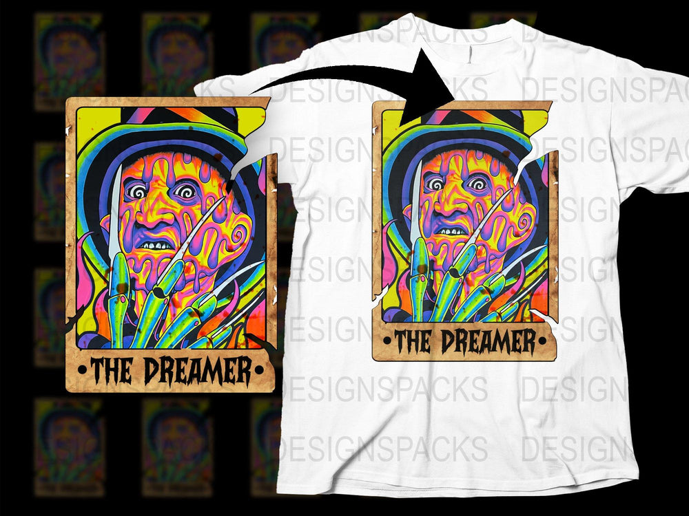 Psychedelic Art T-Shirt, Colorful Dreamer Graphic Tee, Urban Streetwear, Vibrant Festival Clothing, Unique Designer Shirt, Unisex Fashion
