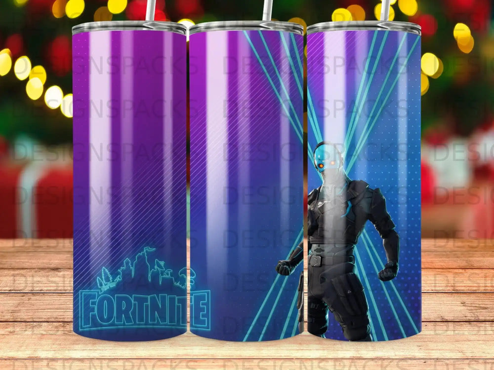 Fortnite Character Purple Blue Tumbler product type
