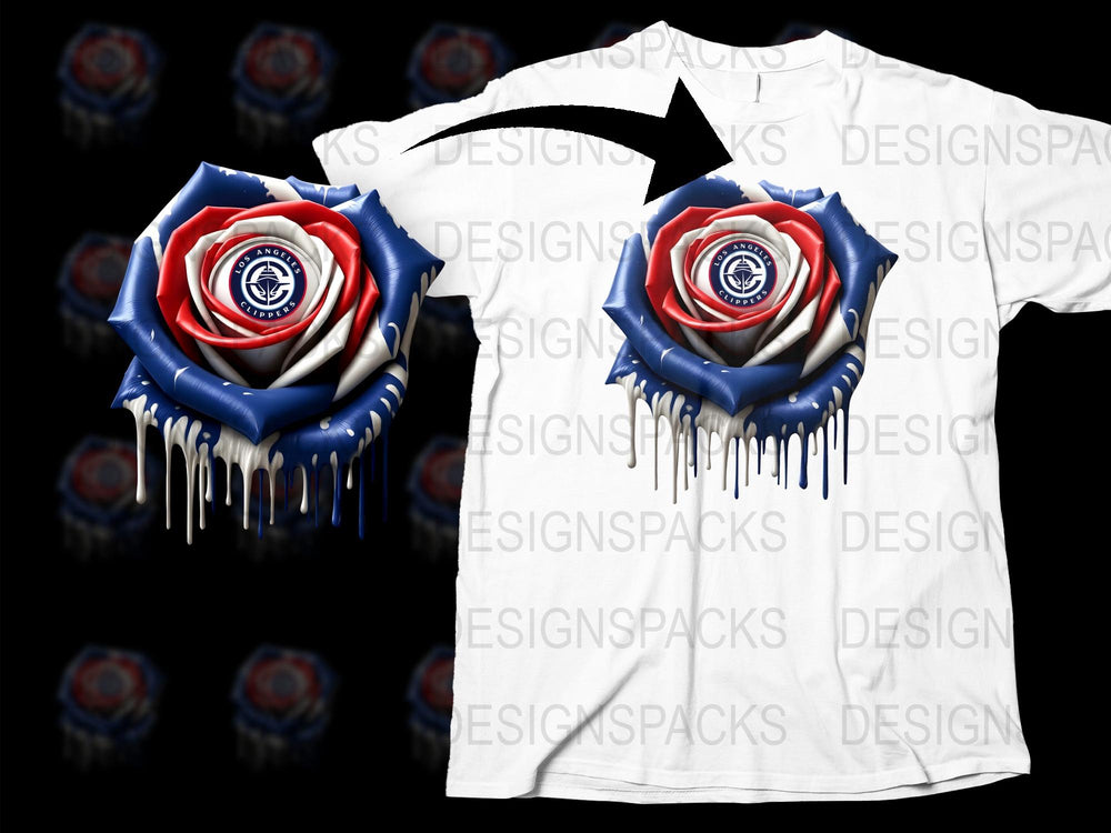 Gothic Rose Eye Graphic T-Shirt, Unique Dripping Paint Design, Unisex Fashion Tee, Artistic Streetwear Style Shirt