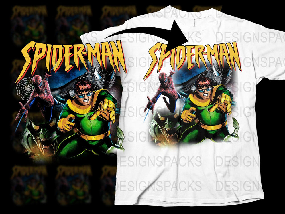 Vintage Spiderman T-Shirt, Classic Comic Book Hero Design, Men's Graphic Tee, Collector’s Item, Unique Superhero Shirt