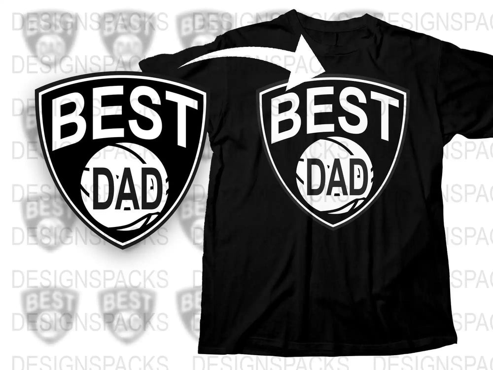 Best Dad Black T-Shirt, Cool Father's Day Gift, Graphic Tee for Dad, Men's Casual Wear, Unique Dad Shirt