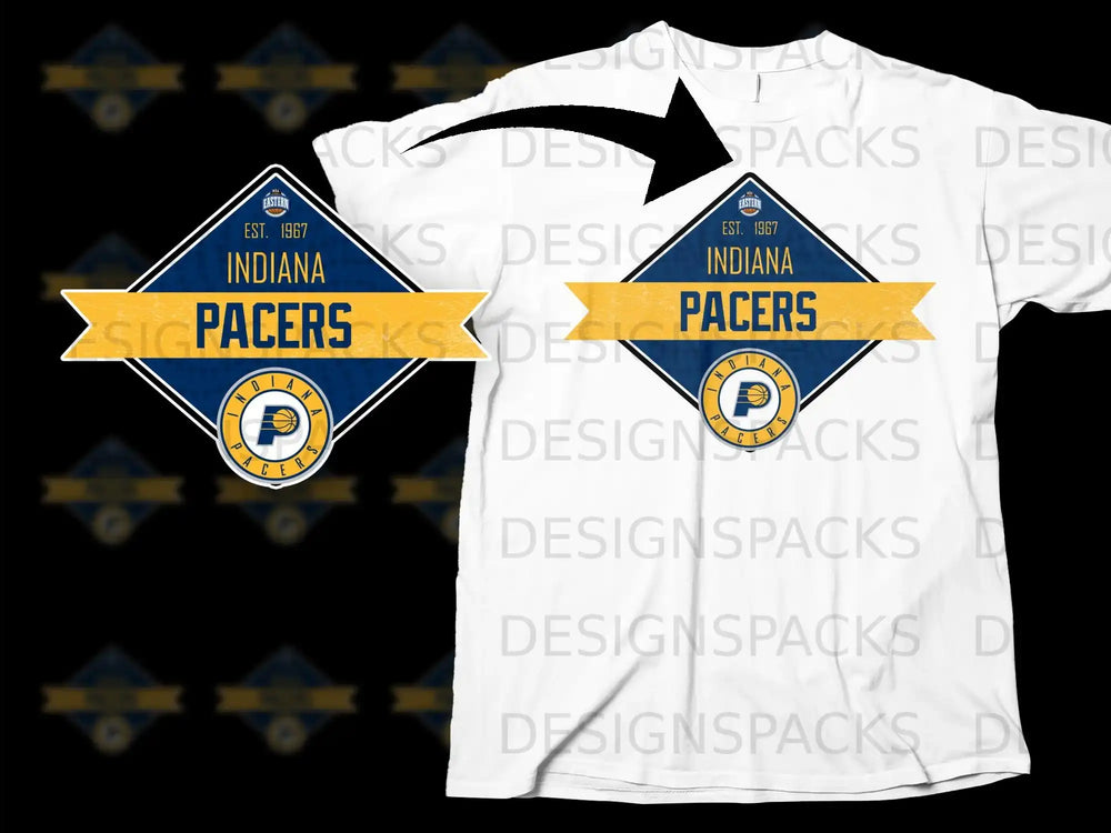 Indiana Pacers Retro Style Fan T-Shirt