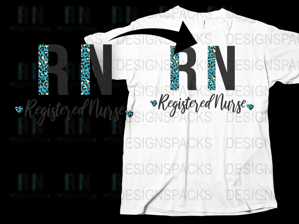 Registered Nurse RN T-Shirt, Floral Nursing Tees, Trendy Medical Staff Apparel, Gift for Nurses