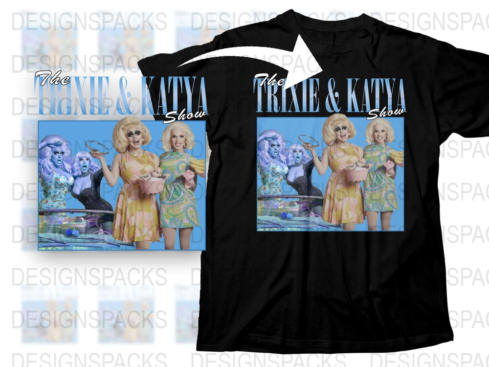 Vintage Style Drag Queen Show Theme T-Shirt, Retro TV Queens Graphic Tee, Unique Unisex Fashion Top