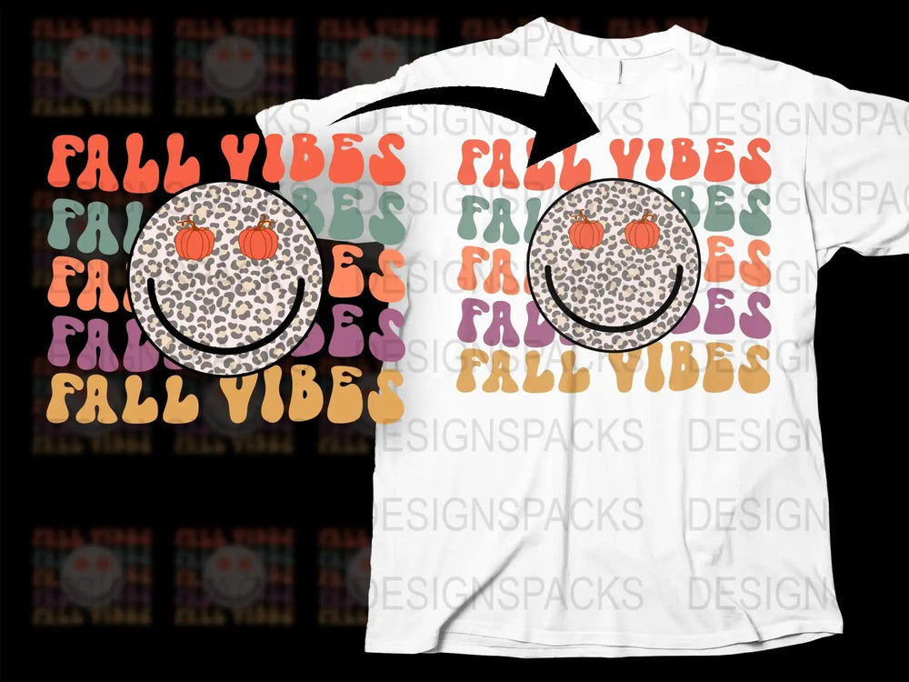 Fall Vibes Smiley Face T-Shirt, Autumn Pumpkin Sunglasses Tee, Unisex Fashion Casual Shirt, Graphic Print Top, Seasonal Apparel