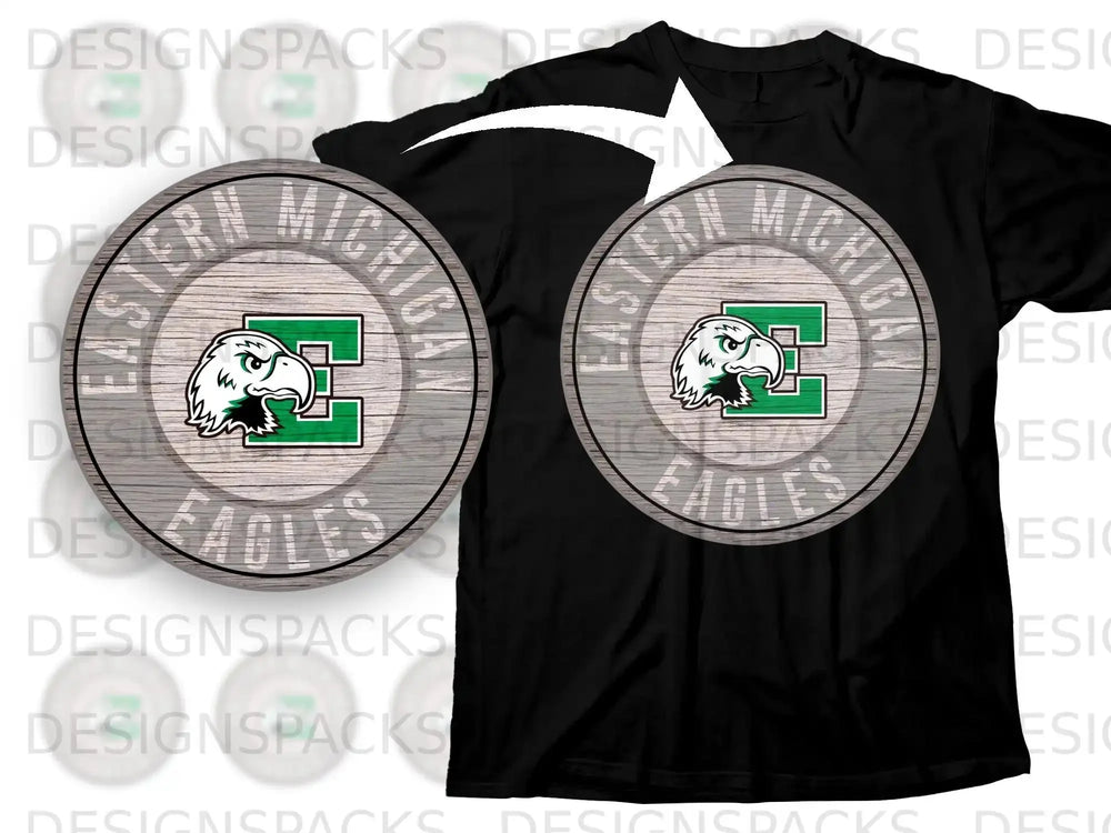Eastern Michigan Eagles Vintage Style T-shirt