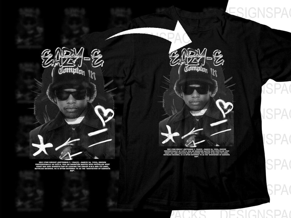 Eazy-E Cool Retro Style Music Bootleg Graphic Png Digital Download