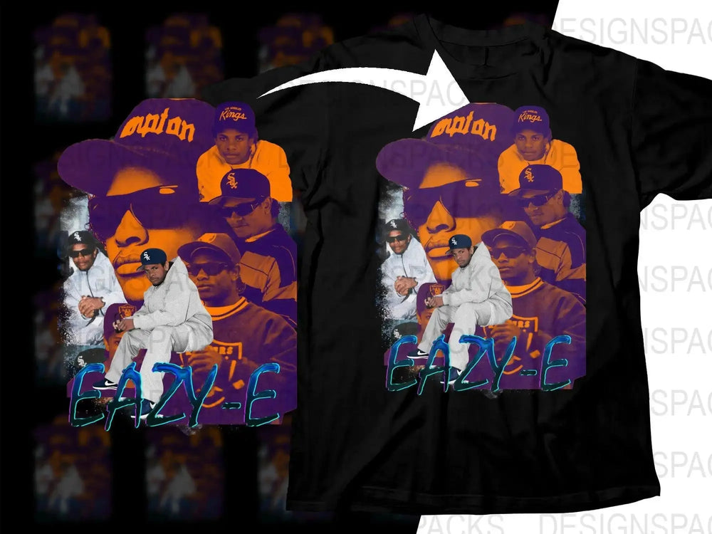 Eazy-E Icons Collage Hip Hop Legend Graphic Png Digital Download