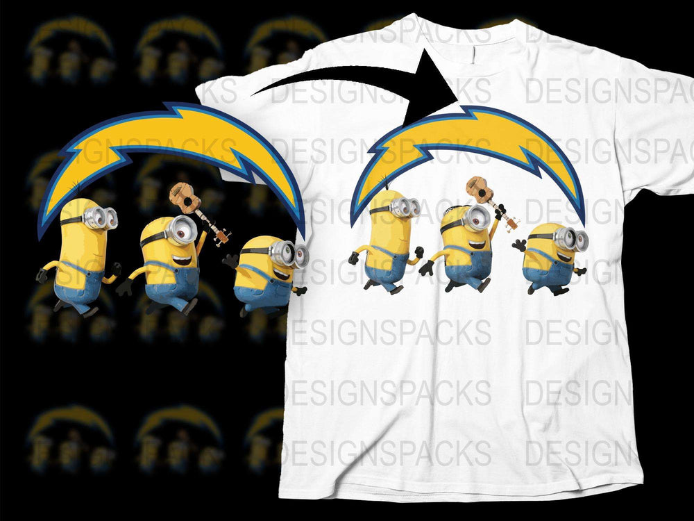 Minions Graphic T-Shirt, Fun Family Tee, Cartoon Characters Kids and Adult Sizes