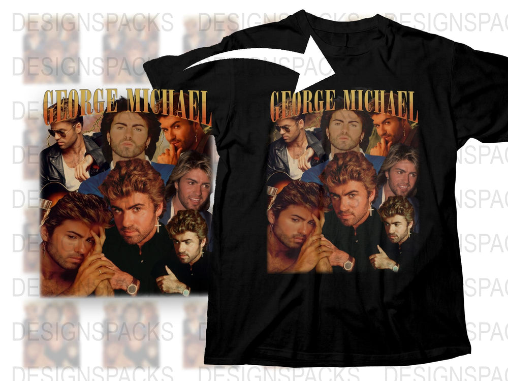 George Michael Vintage T-Shirt, Retro 90s Pop Icon Graphic Tee, Unisex Music Shirt, Gift for Music Lovers