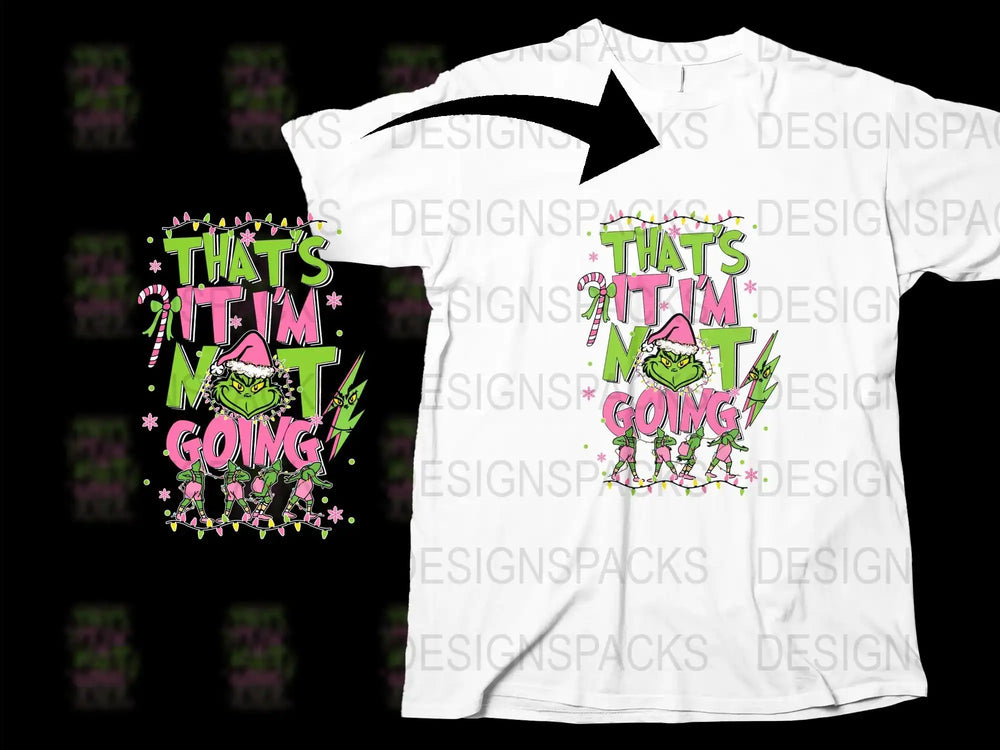 White T-Shirt That's It I'm Going Frog Design Colorful Casual Unisex Graphic Tee