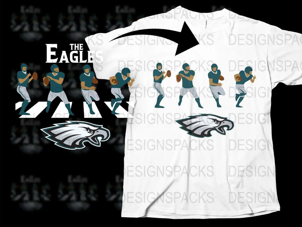 Philadelphia Eagles Themed T-Shirt, Football Dance Move Graphic Tee, Sports Fan Apparel