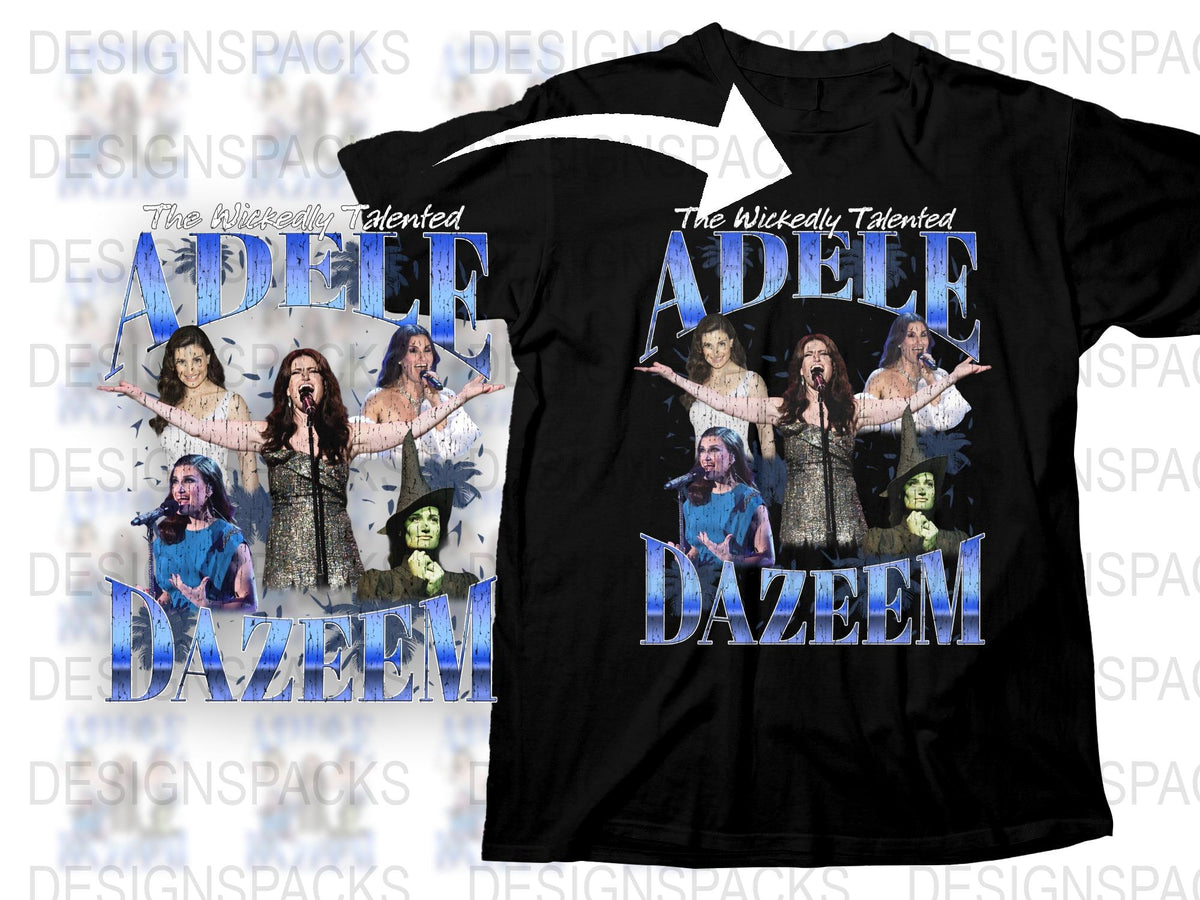 Wickedly Talented Adele Dazeem Funny Meme T-Shirt, Musical Theater Fan Tee, Unisex Black Cotton Shirt, Unique Gift Idea