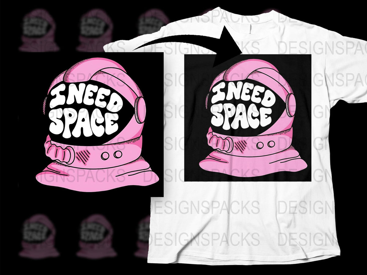 Sneed Space Astronaut Helmet Graphic T-Shirt, Pink and Black, Unisex Casual Wear, Modern Space-Themed Apparel