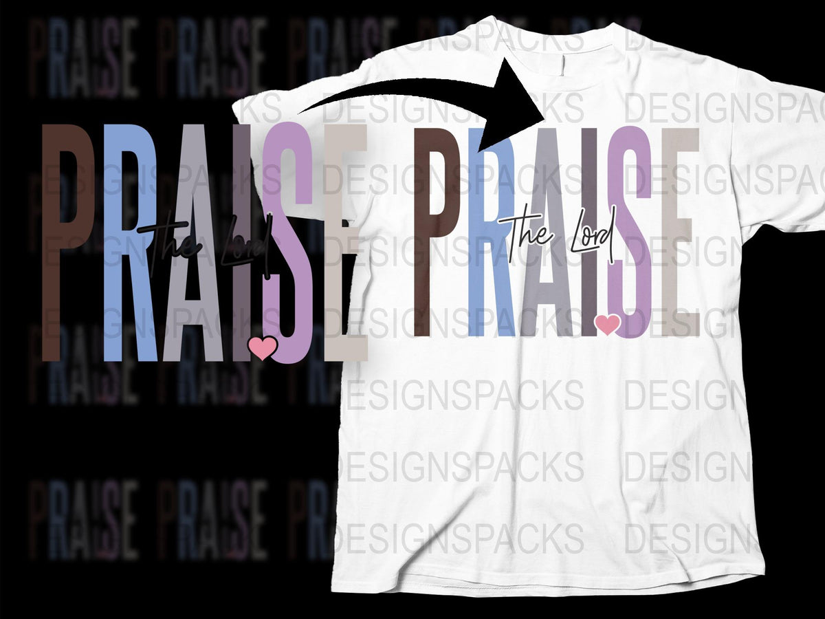 Praise The Lord T-Shirt, Christian Faith Tee, Inspirational Religious Shirt, Gift for Church Members