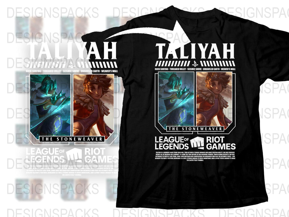 League of Legends Taliyah T-Shirt, The Stoneweaver Graphic Tee, Riot Games Merch, Gamer Clothing Gift Idea