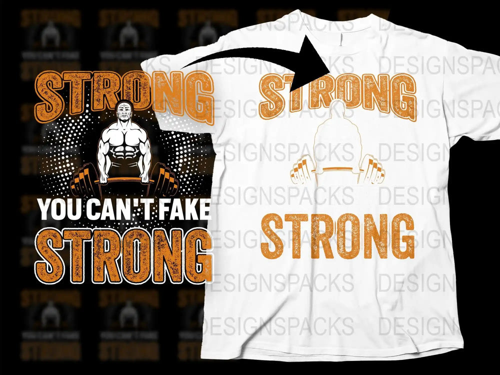 Strong Bodybuilding T-Shirt, Men's Workout Tee, Gym Apparel, Fitness Motivational Quote Shirt